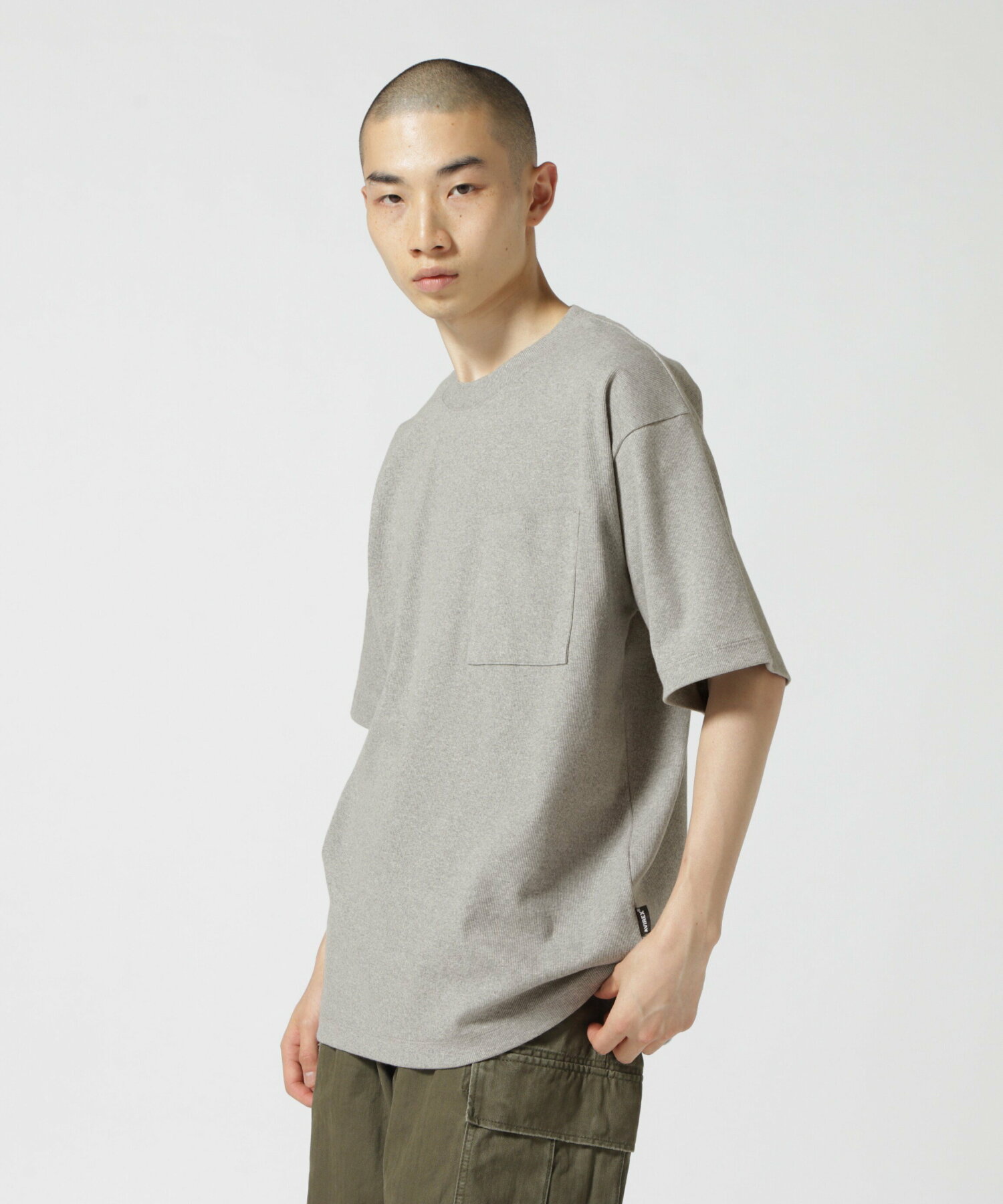 《DAILY/デイリー》S/S RIB LOOSE FIT T-SHIRT/リブ ルーズフィット 半袖 Tシャツ